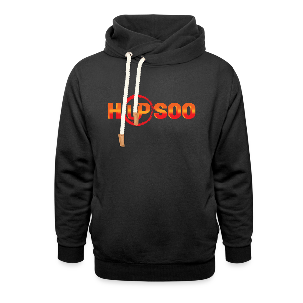 HUPSOO Shawl Collar Hoodie - black