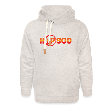 HUPSOO Shawl Collar Hoodie - heather oatmeal