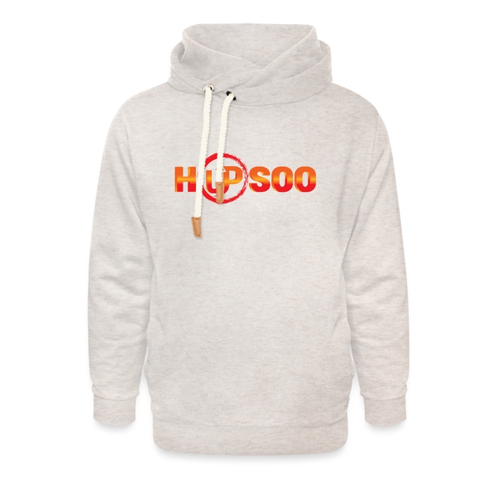 HUPSOO Shawl Collar Hoodie - heather oatmeal