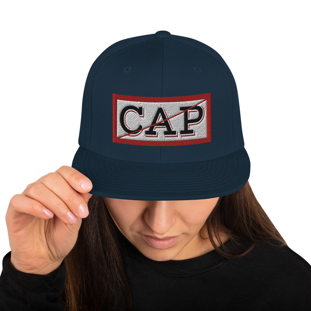 NO CAP box logo V2 Snapback